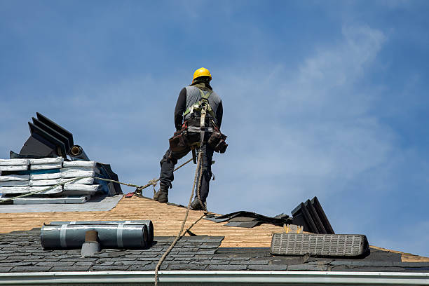 Professional Roof Replacement technician working in Laurel Springs, NC